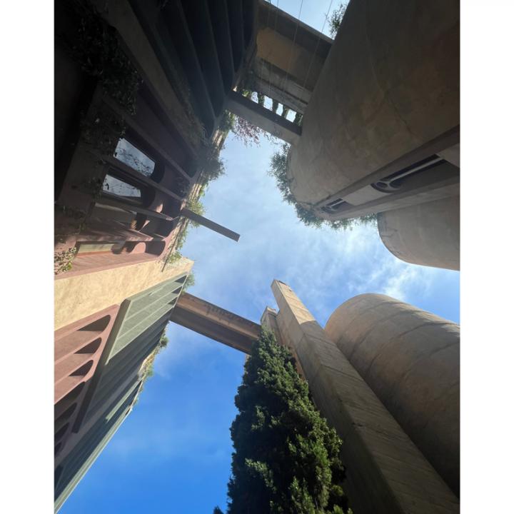 view looking up at ricardo bofill's studio