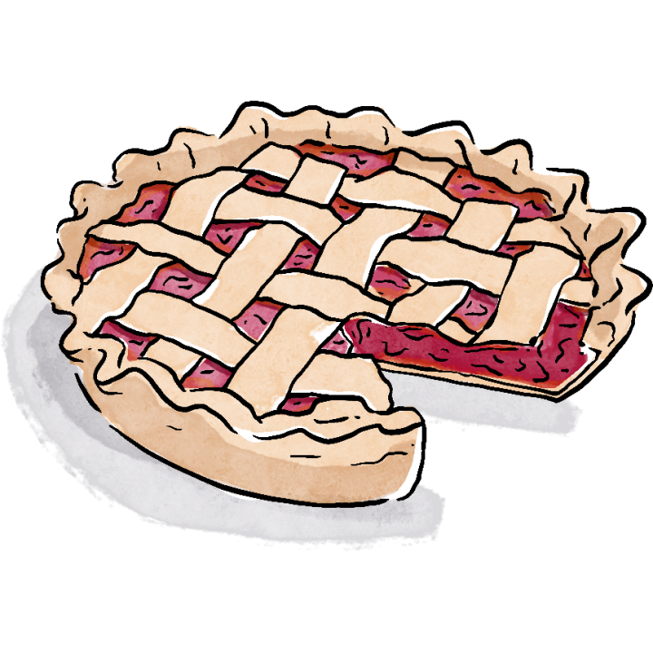 pie illustration nanette